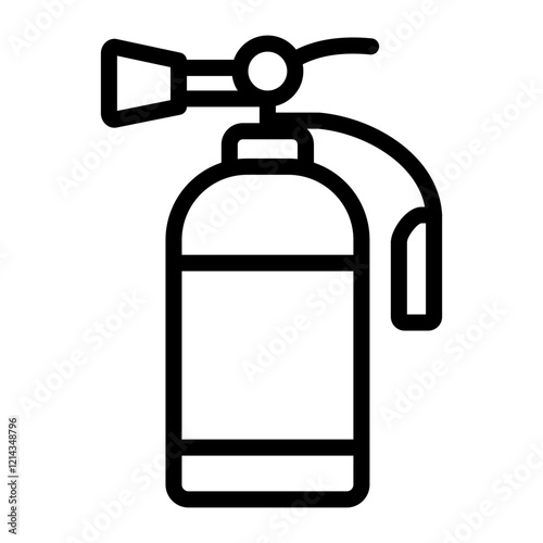 Fire Extinguisher Vector Design Icon Style