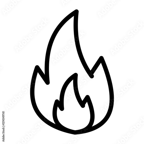 Wildfire Vector Design Icon Style