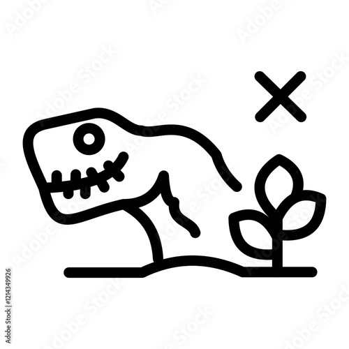 Extinction Vector Design Icon Style