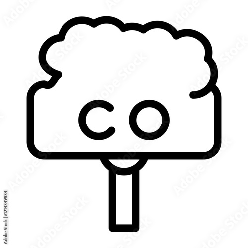 CO Pollution Vector Design Icon Style