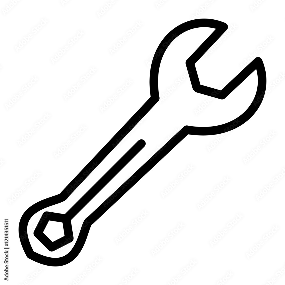 Wrench Vector Design Icon Style Wrench Vector Design Icon Style