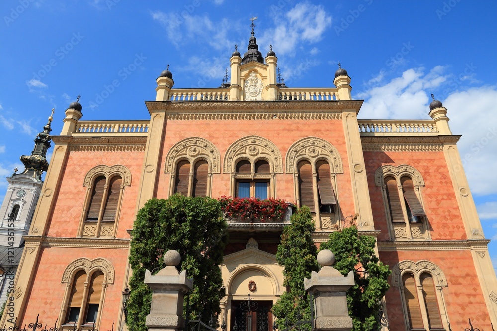 Obraz premium Episcopal palace of Novi Sad, Serbia