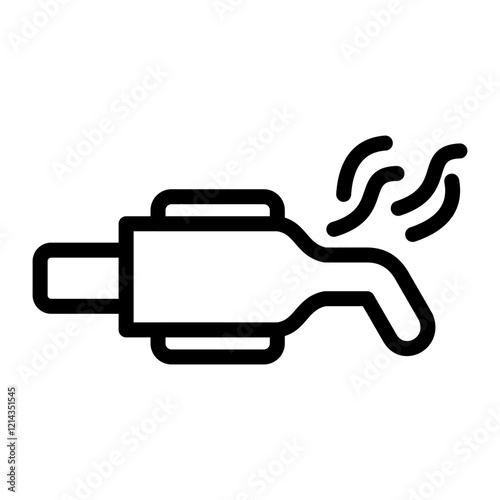 Exhaust Pipe Vector Design Icon Style