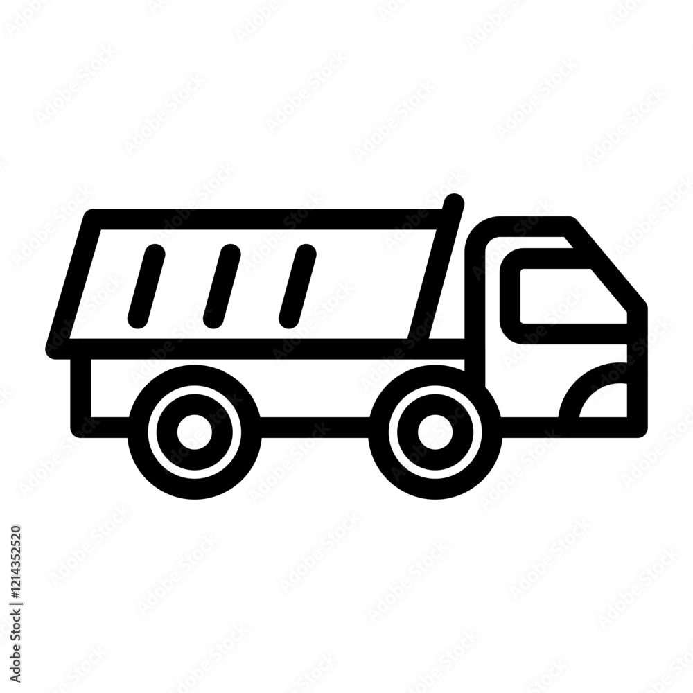 Dump Truck Vector Design Icon Style Dump Truck Vector Design Icon Style