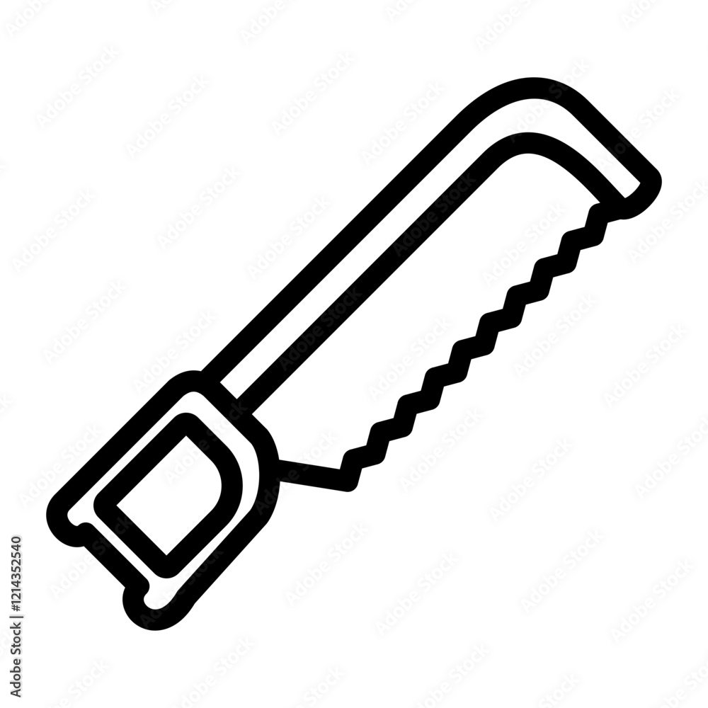 Hacksaw Vector Design Icon Style Hacksaw Vector Design Icon Style