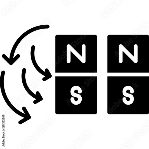 Magnetic Field Icon