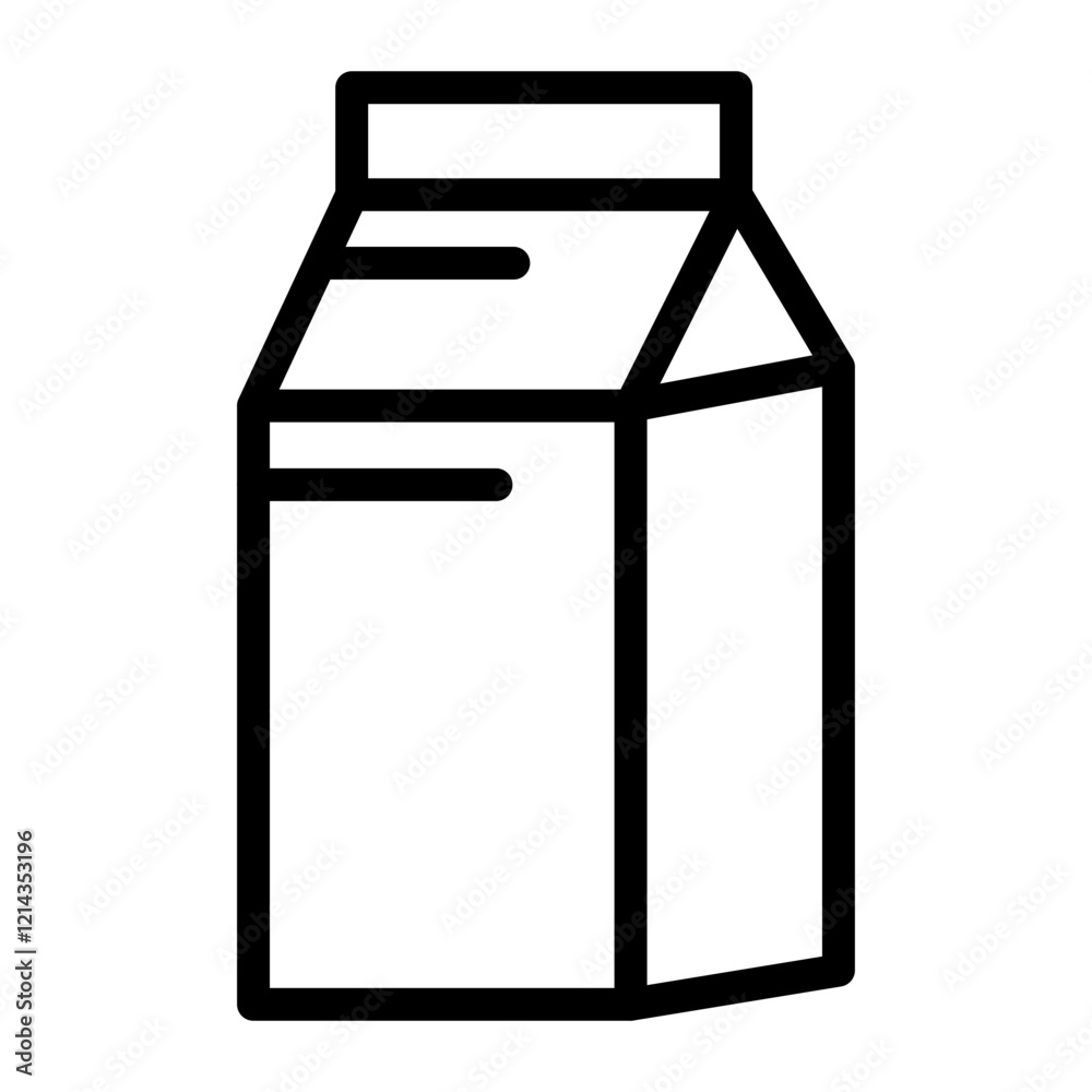 Milk Carton Vector Design Icon Style Milk Carton Vector Design Icon Style