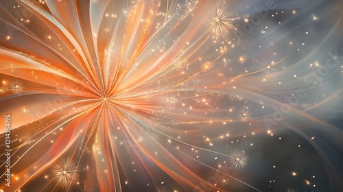 Golden Radiance Abstract Festive Background