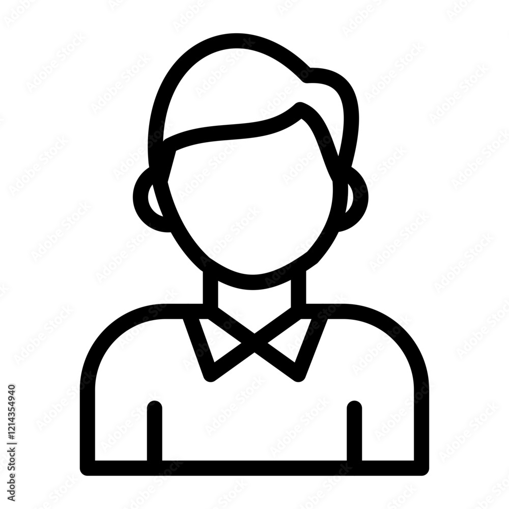 Boy Vector Design Icon Style Boy Vector Design Icon Style