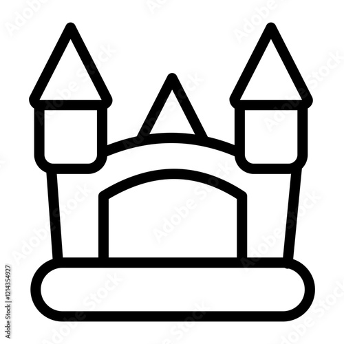 Bouncy Castle Vector Design Icon Style