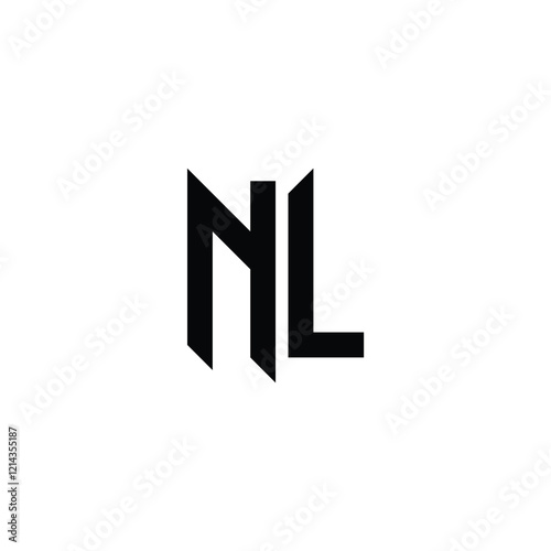 Free Download NL monogram logo design letter text name symbol monochrome logotype alphabet character simple logo - GFXLoad