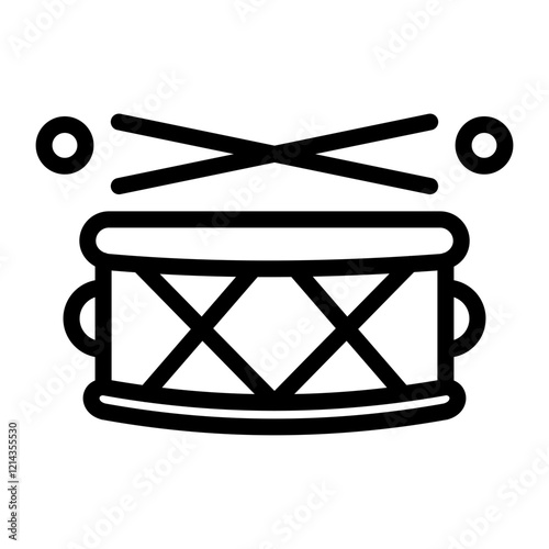 Drum Vector Design Icon Style
