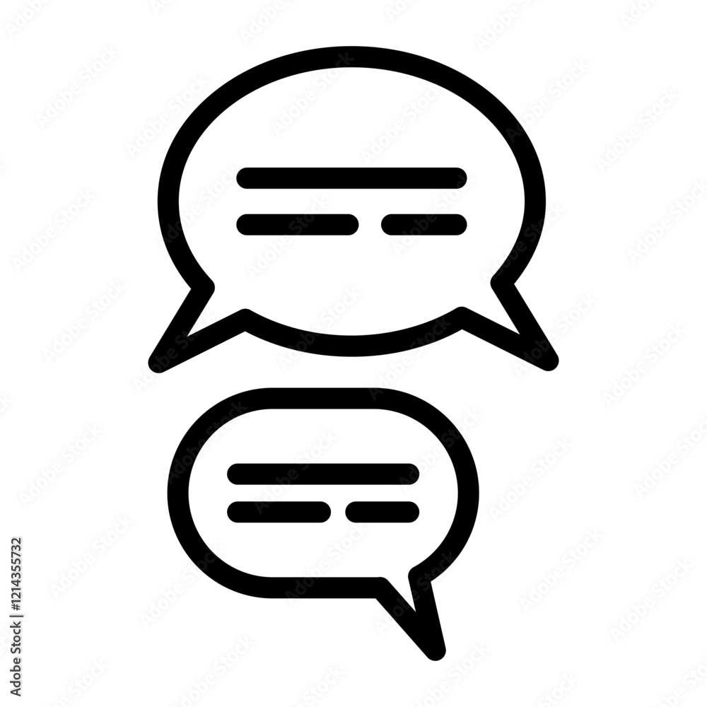 Chat Vector Design Icon Style Chat Vector Design Icon Style
