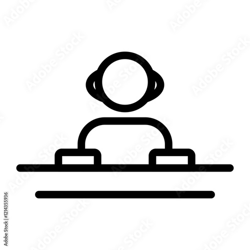 DJ Vector Design Icon Style