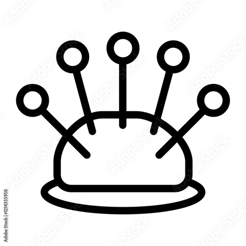 Pin Cushion Vector Design Icon Style