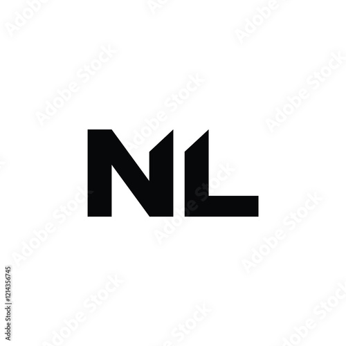 Free Download NL monogram logo design letter text name symbol monochrome logotype alphabet character simple logo - GFXLoad