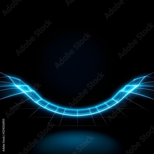 Neon Grid Wave