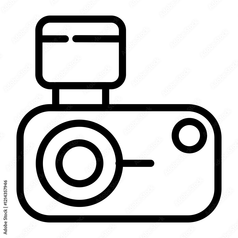 Advanced Camera Vector Design Icon Style