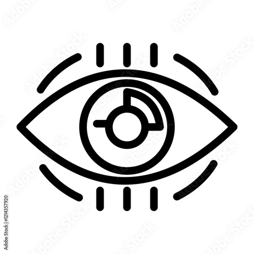 Eye Scanner Vector Design Icon Style