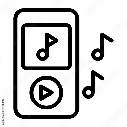 Free Download Music Player Vector Design Icon Style - GFXLoad