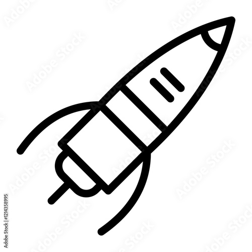 Space Booster Vector Design Icon Style