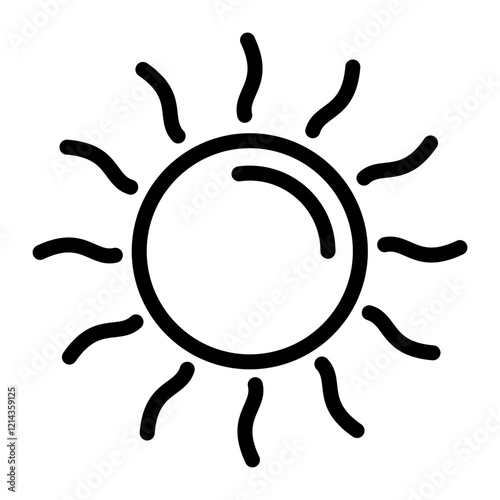 Sun Vector Design Icon Style
