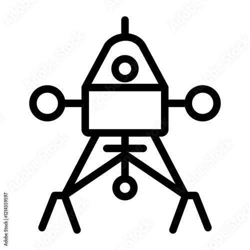 Lander Vector Design Icon Style