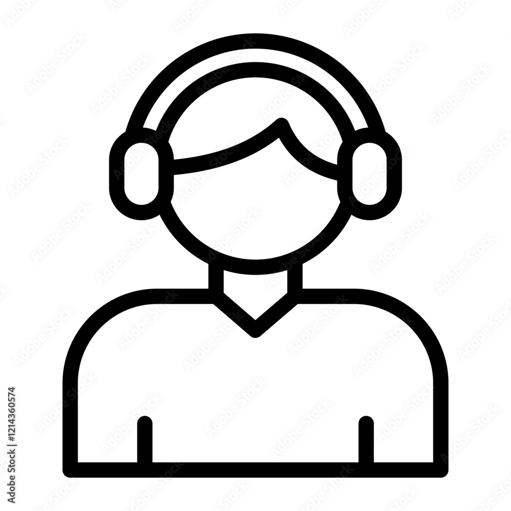Customer Support Vector Design Icon Style Customer Support Vector Design Icon Style