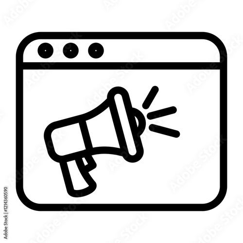 Website Ads Vector Design Icon Style