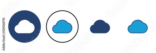 cloud icon vector. cloud vector icon