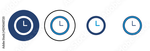 Clock icon vector. Time icon vector. watch icon symbol