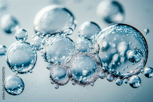 Wallpaper Mural Bubbles Rising in Clear Water Background Torontodigital.ca