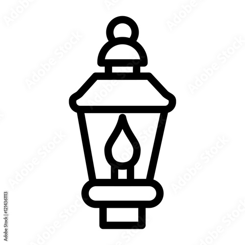 Lantern Vector Design Icon Style