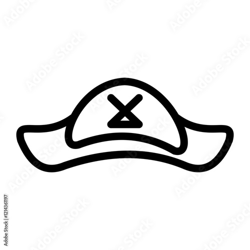 Pirate Cap Vector Design Icon Style