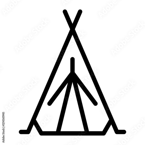 Tipi Vector Design Icon Style