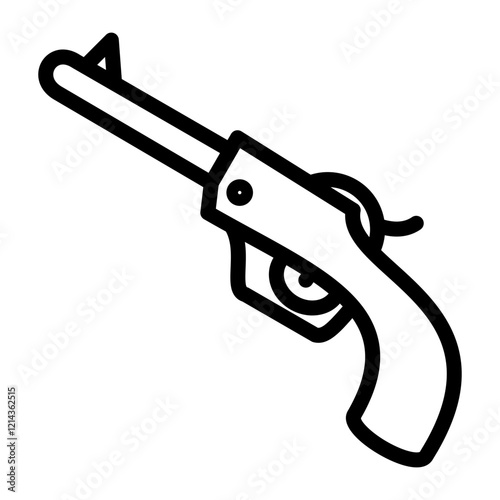 Revolver Vector Design Icon Style