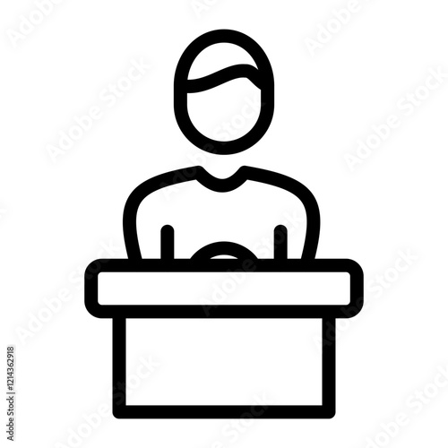 Delegate Vector Design Icon Style