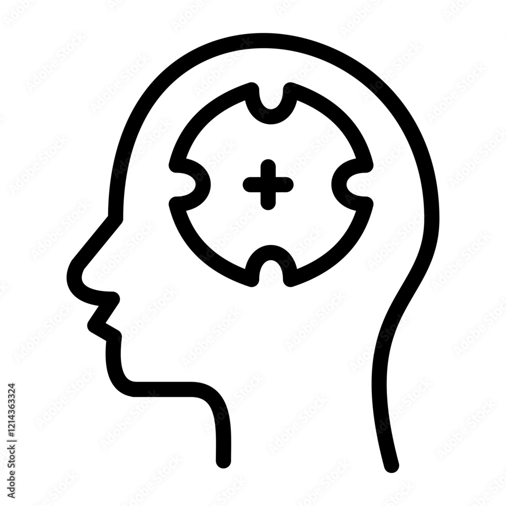 Mental Control Vector Design Icon Style Mental Control Vector Design Icon Style