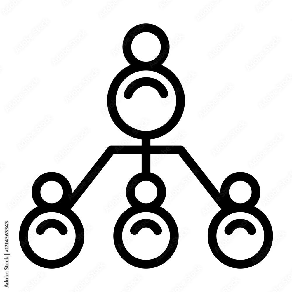 Organization Vector Design Icon Style Organization Vector Design Icon Style
