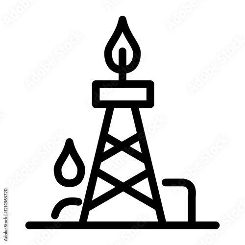 Fracking Vector Design Icon Style