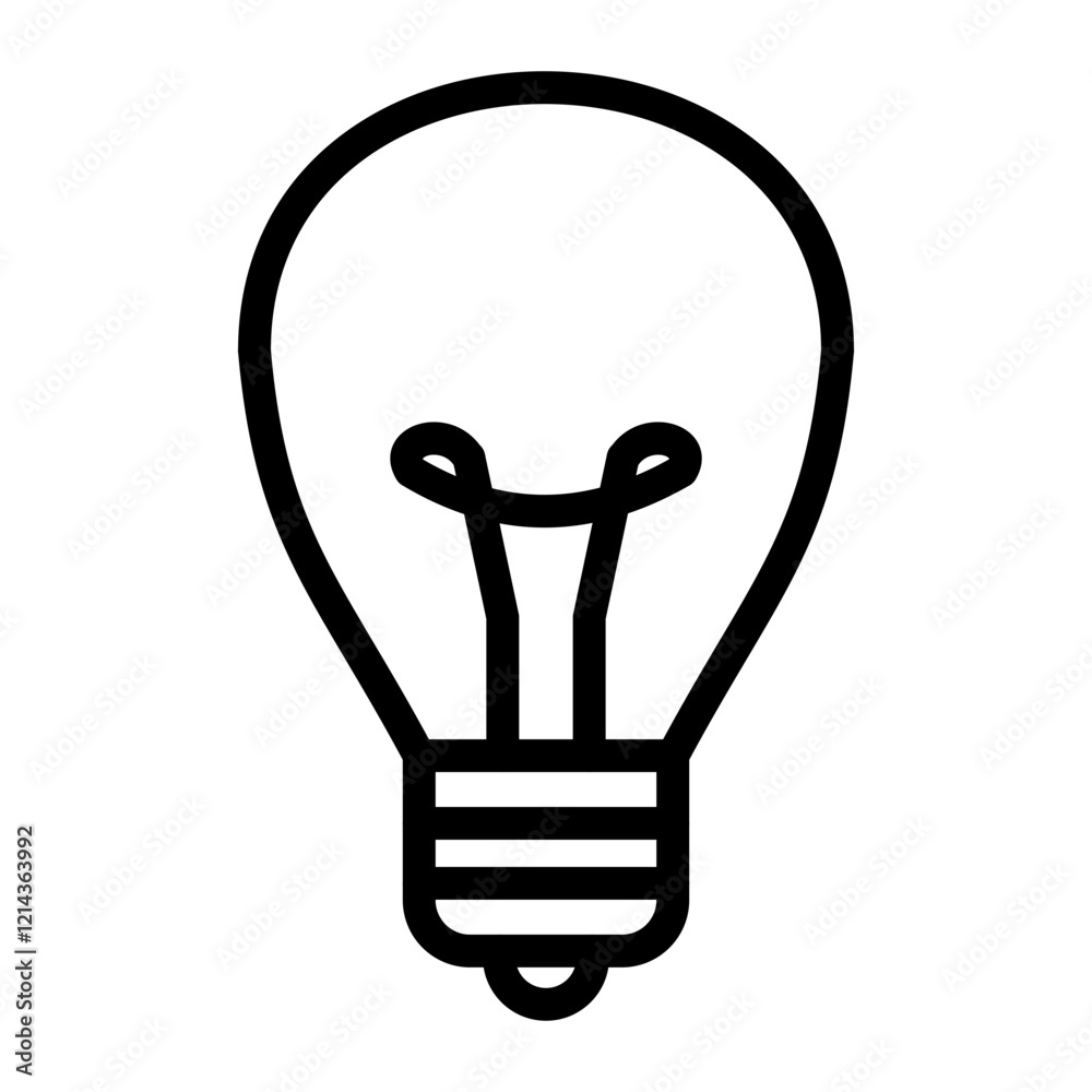Light Bulb Vector Design Icon Style Light Bulb Vector Design Icon Style