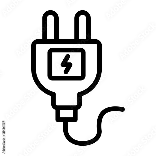 Plug Vector Design Icon Style