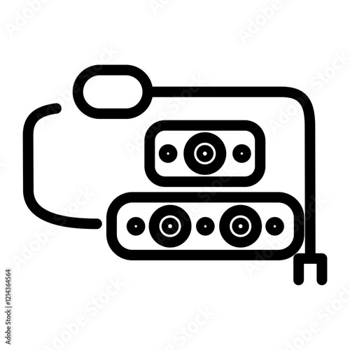 Extension Cord Vector Design Icon Style