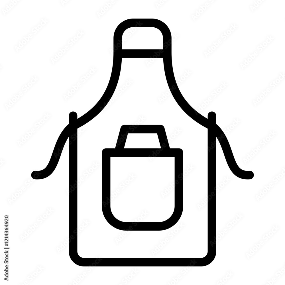 Apron Vector Design Icon Style Apron Vector Design Icon Style