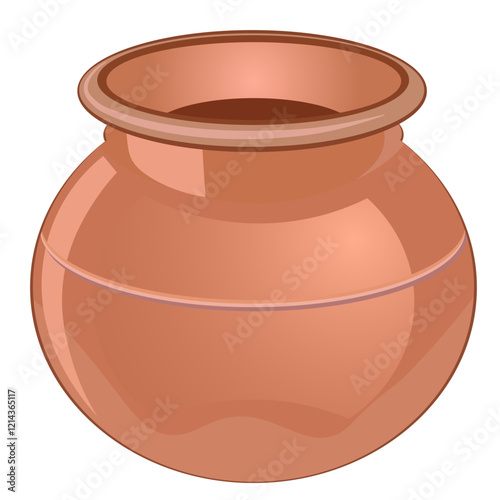 Vector image of a pot without background