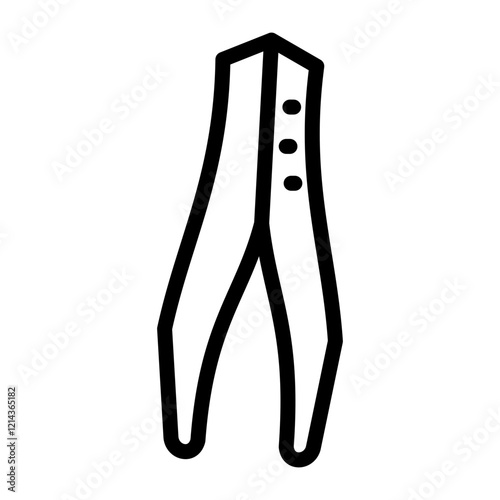 Tweezers Vector Design Icon Style