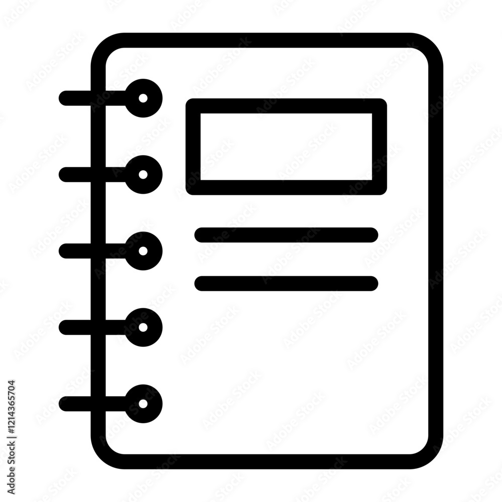 Notebook Vector Design Icon Style Notebook Vector Design Icon Style