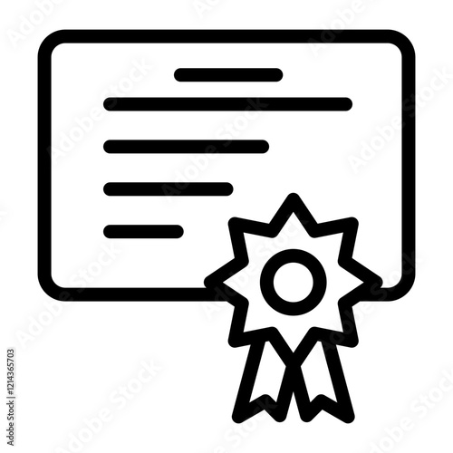 Certificate Vector Design Icon Style