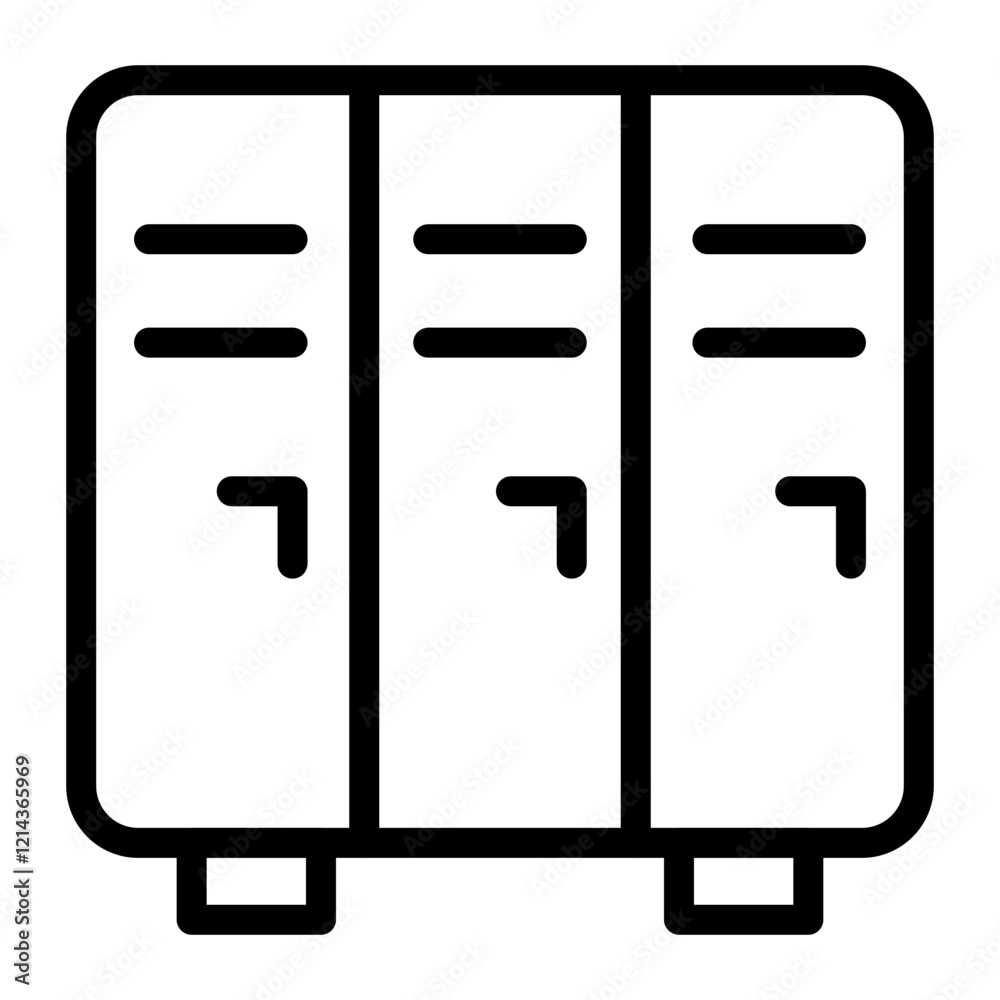 Library Locker Vector Design Icon Style Library Locker Vector Design Icon Style