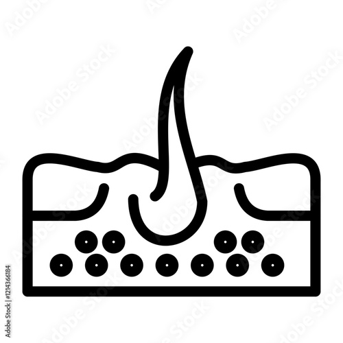 Skin Hair Vector Design Icon Style